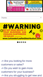 Mobile Screenshot of leicesterleafletdistribution.com