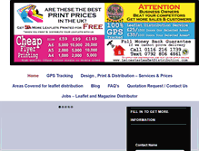 Tablet Screenshot of leicesterleafletdistribution.com